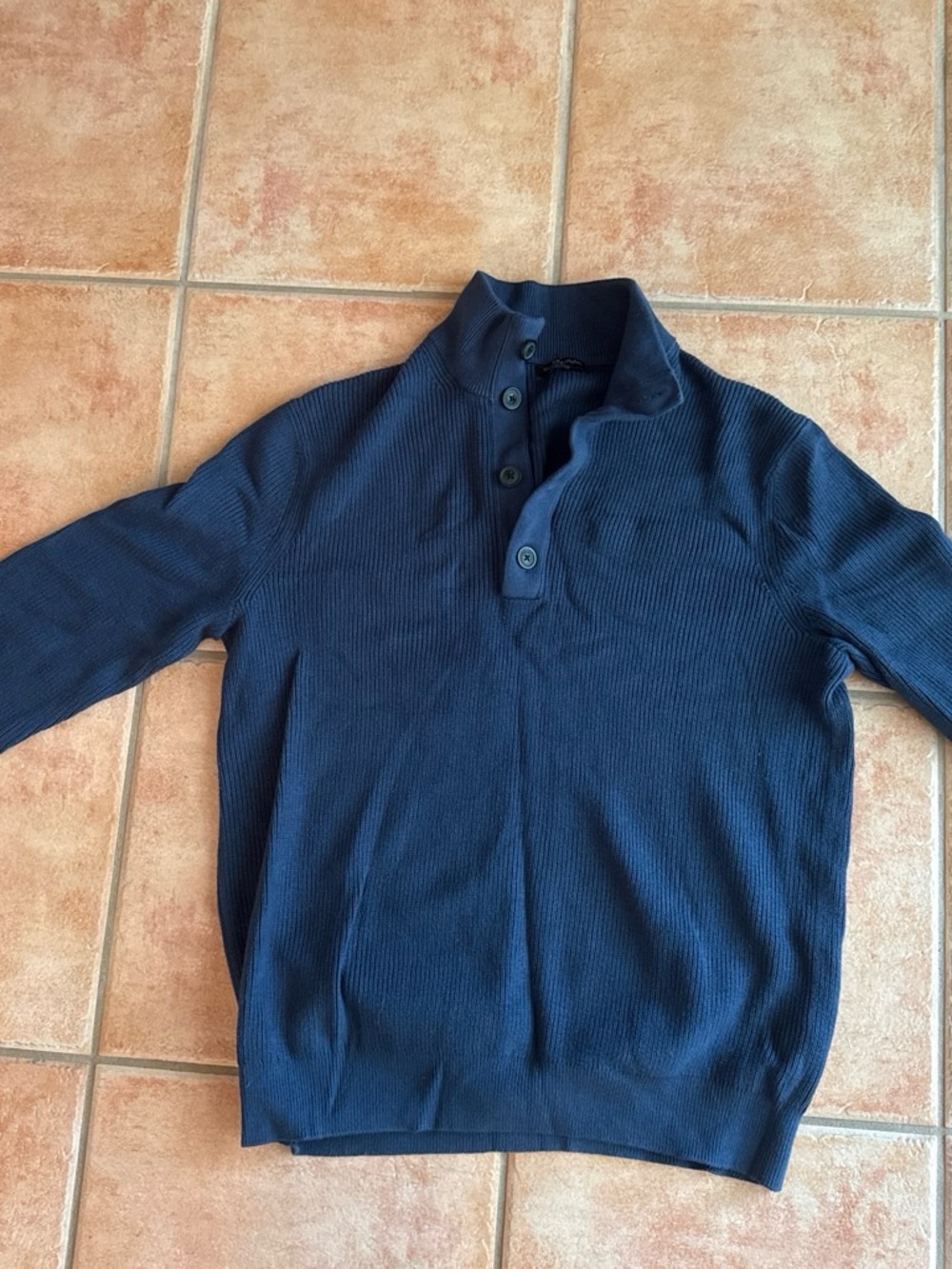 Men's Banana Republic Button-Neck Sweater